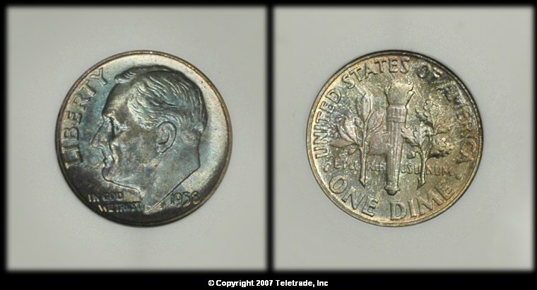 1958-Roosevelt-Dime-ANACS-MS-68